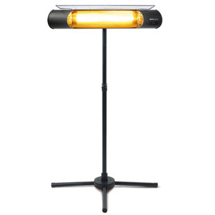 Sengoku HeatMate Weatherproof Graphite Patio Heater with Stand and Remote