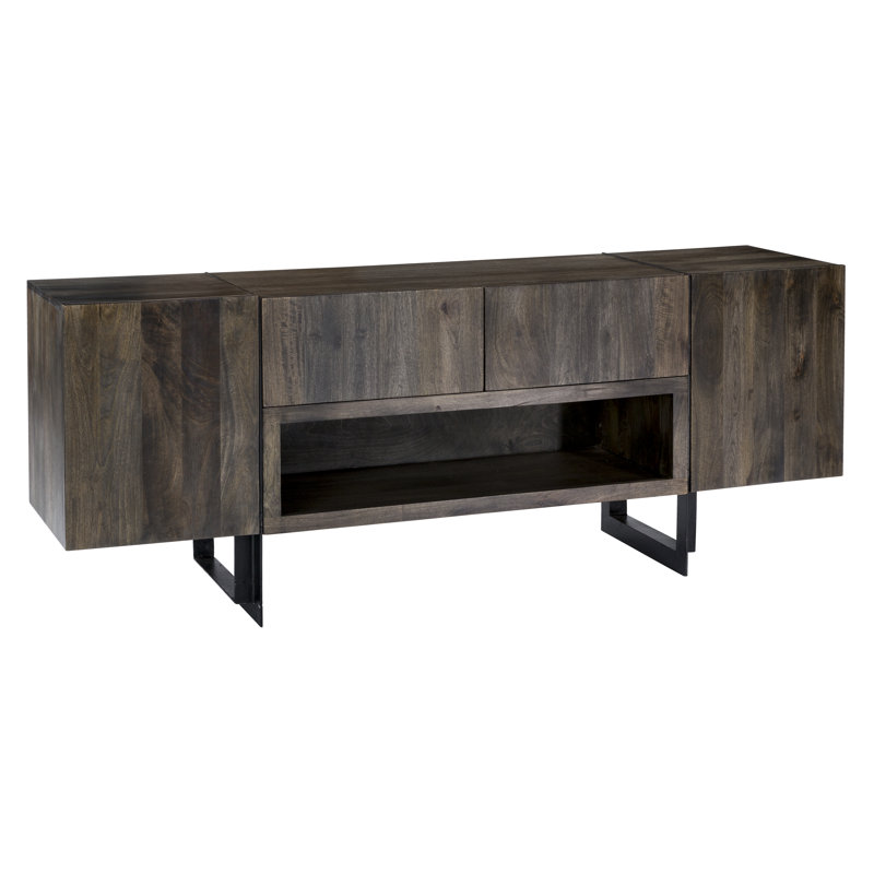 Tiburon Media Console, Dark Brown