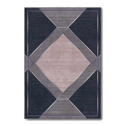 Performance Cotton Washable Geometric Indoor / Outdoor Rug