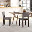 Ensemble de 4 chaises de salle à manger en bois Lark Manor ™ avec assise et dossier rembourrés en bois d'acacia
