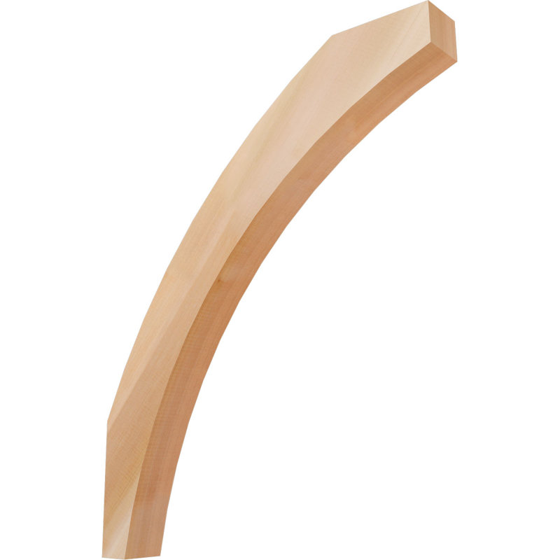 Thorton Knee Brace, 3 1/2"W Western Red Cedar (Smooth), 28-in. D x 34-in. H