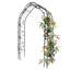 Treillis de jardin en métal noir - surface thermolaquée, 100,93 po Grand tuyau lisse de 0,63 de diamètre,