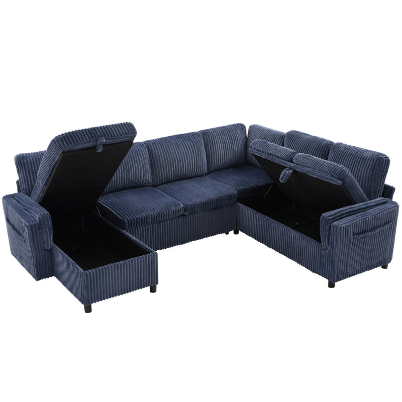Divan-lit convertible, Bleu