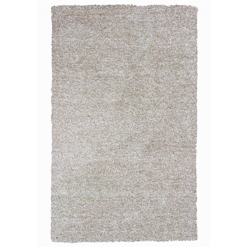 Tapis d'intérieur à poil long ivoire Heather, Rectangle 5 pi x 7 pi