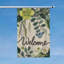 Drapeau de bienvenue Greenery Butterfly, pour intérieur et extérieur, 35 x 24