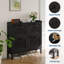 Armoire de rangement pour chaussures avec 4 tiroirs rabattables, organisateur de chaussures avec panneau creux-1807649419