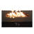 43" Smoked Glass Metal Rectangle Fire Pit-736711510