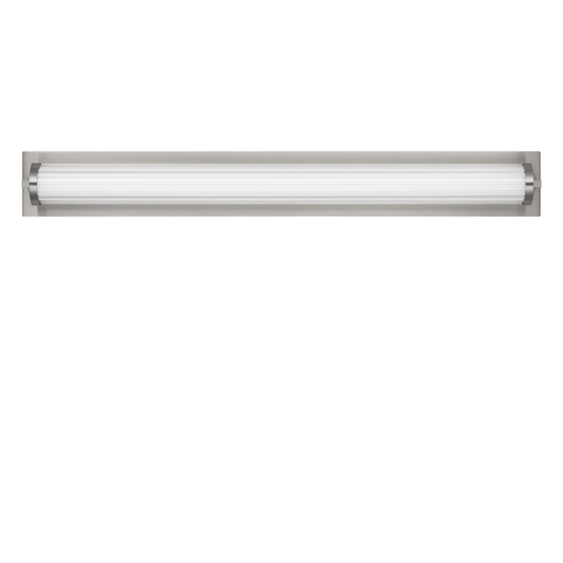 Meuble-lavabo à DEL, H 4,25 po x l 34 po x P 3,87 po, Nickel brossé