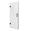 Porte de douche sans cadre l 28 po x H 72 po - verre trempé de 3/8 po (10 mm), balançoire simple articulée, installation réversible, finition noir mat
