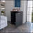 6-Bottle Rack Bar Cart with Concealed Storage and Smooth-Caster Wheels for Easy Mobility and Stylish Entertainment