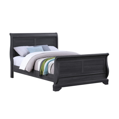 Charcoal Sleigh Bed Frame