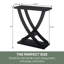 Arbri 31.25" Criss-Cross Console Table-2083558216