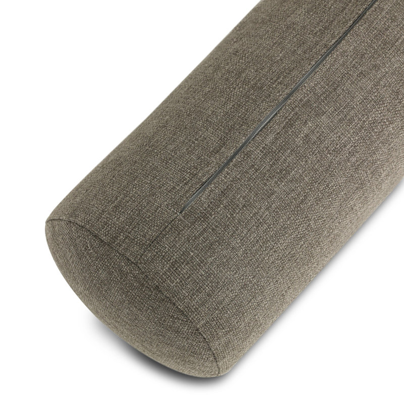 Townes Outdoor Bolster Pillow-Alessi Linen-20"x8", Alessi Fawn
