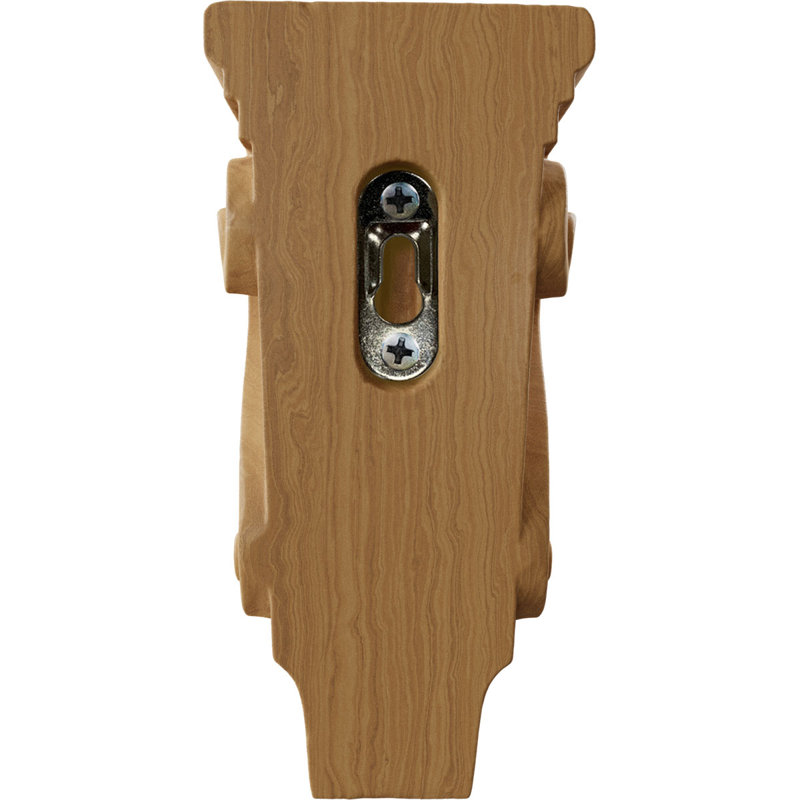 Petit corbeau en bois de pilastre Acanthus l 3 po x P 1 3/4 po x H 6 po (paquet de 4), Cerisier
