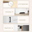 Armoire de rangement réglable à tablette blanche - pour un salon organisé avec un maximum d'espace