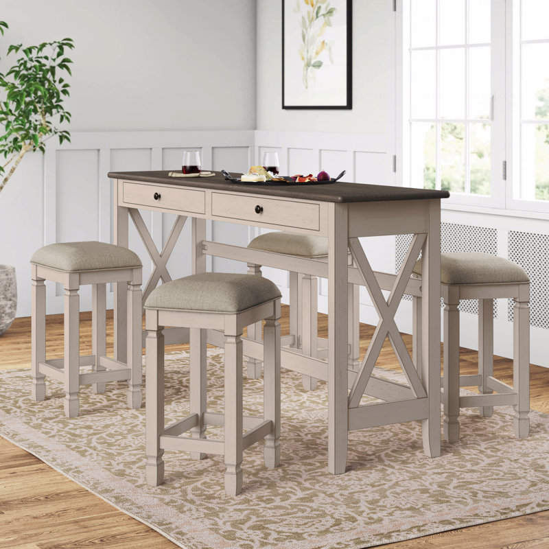 Console avec 4 tabourets