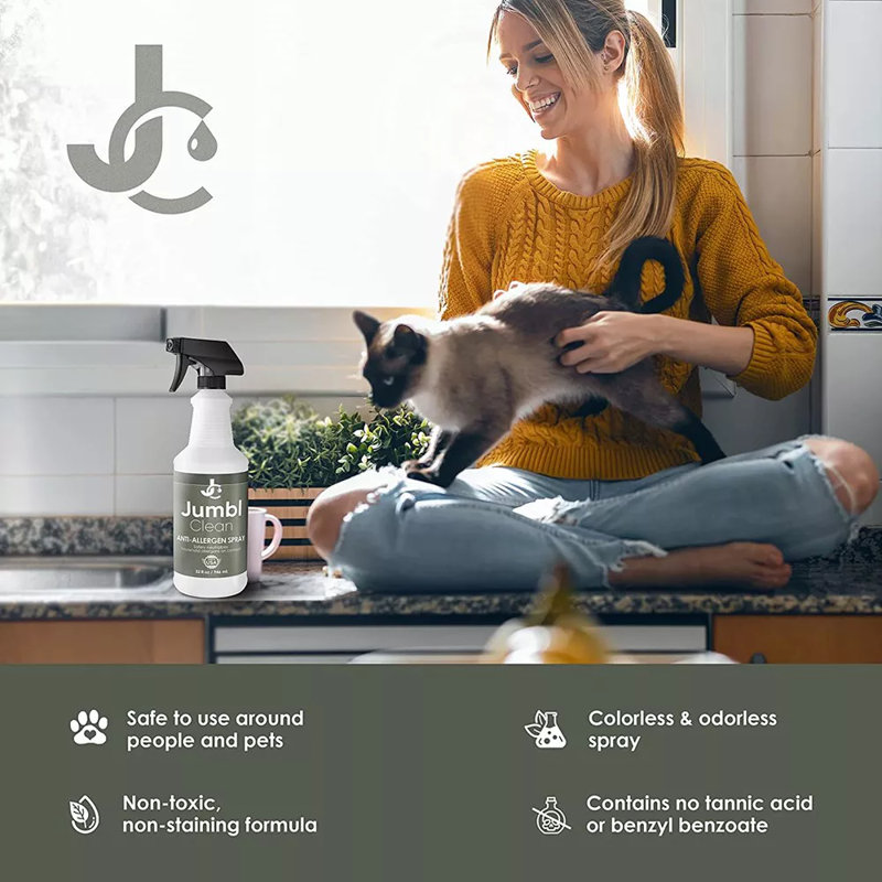 JumblClean Anti Allergen Spray, 32 Fl. Oz. Allergy Reducer Spray