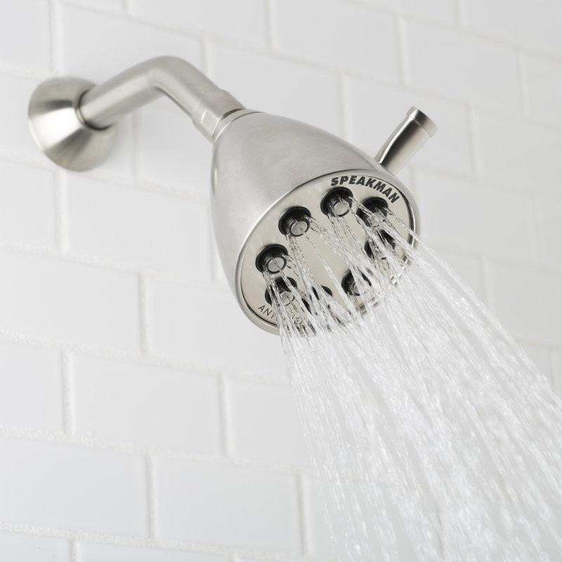 Icon Anystream Multi Function Adjustable Shower Head, Brushed Nickel