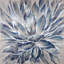 Fleur bleue et grise - impression de salon contemporain-2066440052