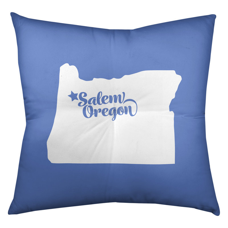 Coussin de plancher touffeté, 26 po x 26 po, Bleu, Salem