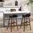 Counter Stool with Solid Wood Frame