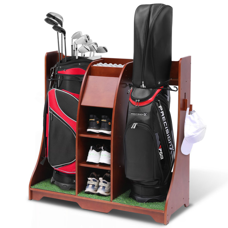 Tablette de golf autoportante en bois