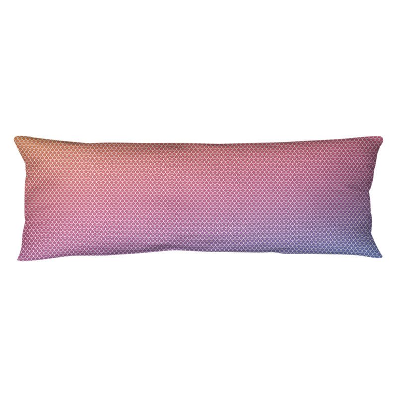 Coussin Mermaid Scales, Bourre en polyester, Coucher de soleil