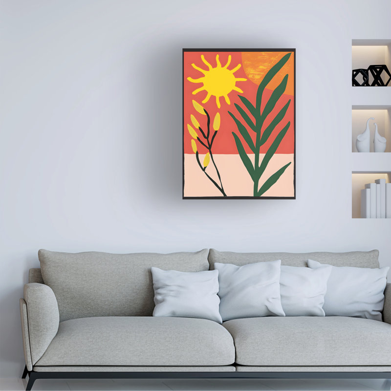 Art mural sur toile tendue - "Bold Sol IV" de Walker Noble pour décoration de salon, de chambre à coucher ou de bureau - 24 x 32