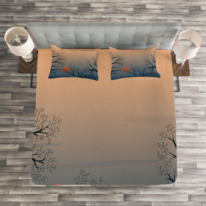 Nature Rustic Polyester Coverlet, Queen Coverlet + 2 Shams