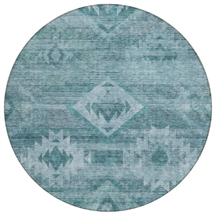 Shanquil Washable Southwestern Indoor / Outdoor Rug