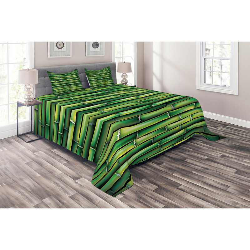 Eclectic Polyester Coverlet, King Bedspread + 2 Shams