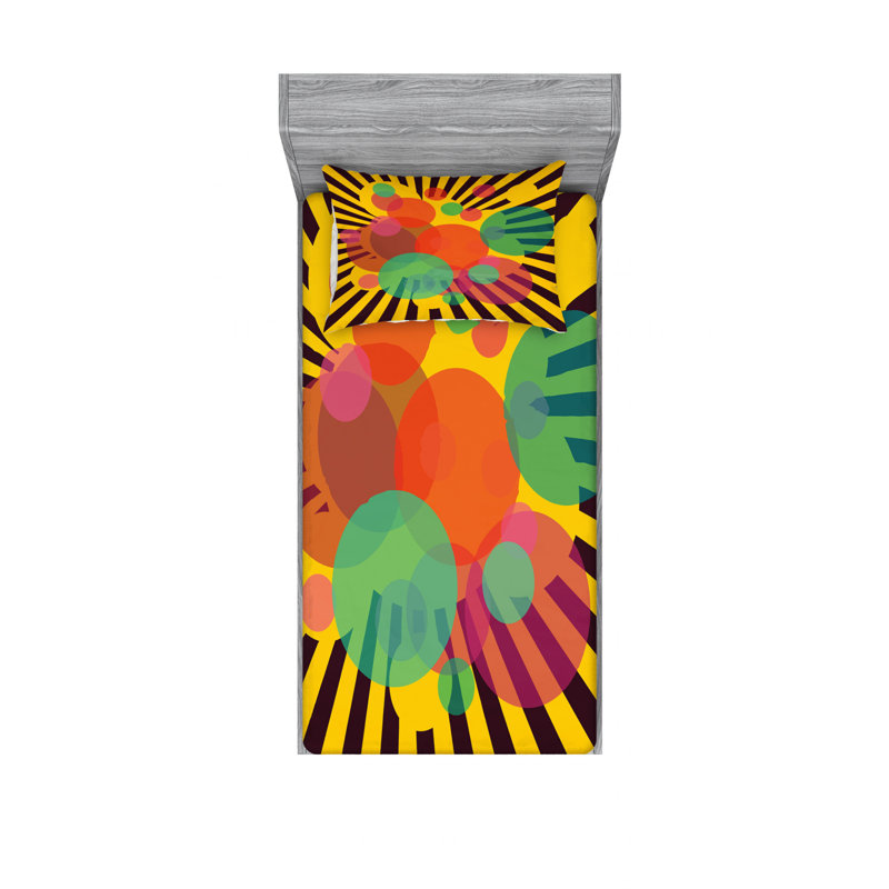 Ensemble de draps Tropic Botanic, Ensemble de draps pour lit simple TG avec drap-hou