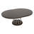 West Camden 60 " Extendable Walnut Round Solid Wood Top with Solid Wood and Stainless Steel Base Dining Table