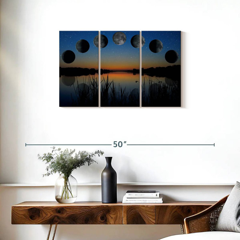 Oberle Lunar Phase Sequence, 20" H x 33" W