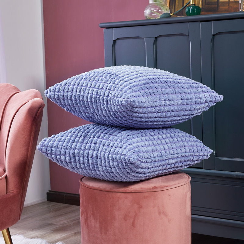 Reversible Pillow Cover, Lavender, 20" H x 20" W
