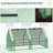 6' X 3' X 3' Portable Mini Greenhouse Outdoor Garden With Large Zipper Doors And Water/UV PE Cover-123283151-123283153