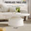 80 cm Round Cream White Coffee Table