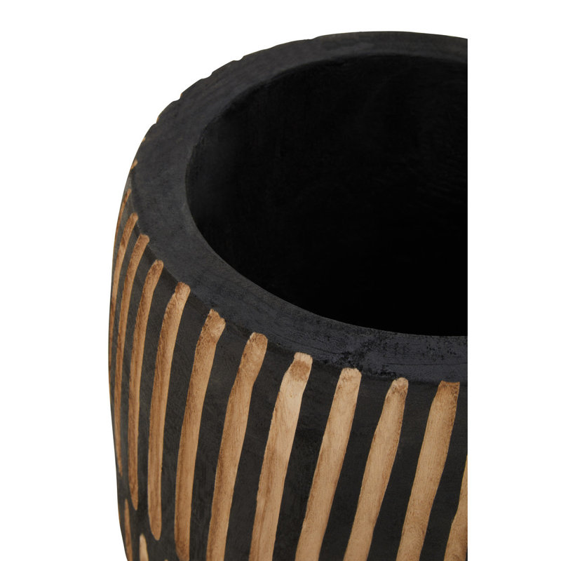 Batchtown Handmade Wood Cachepot, 29 H x 33 W x 33 D cm