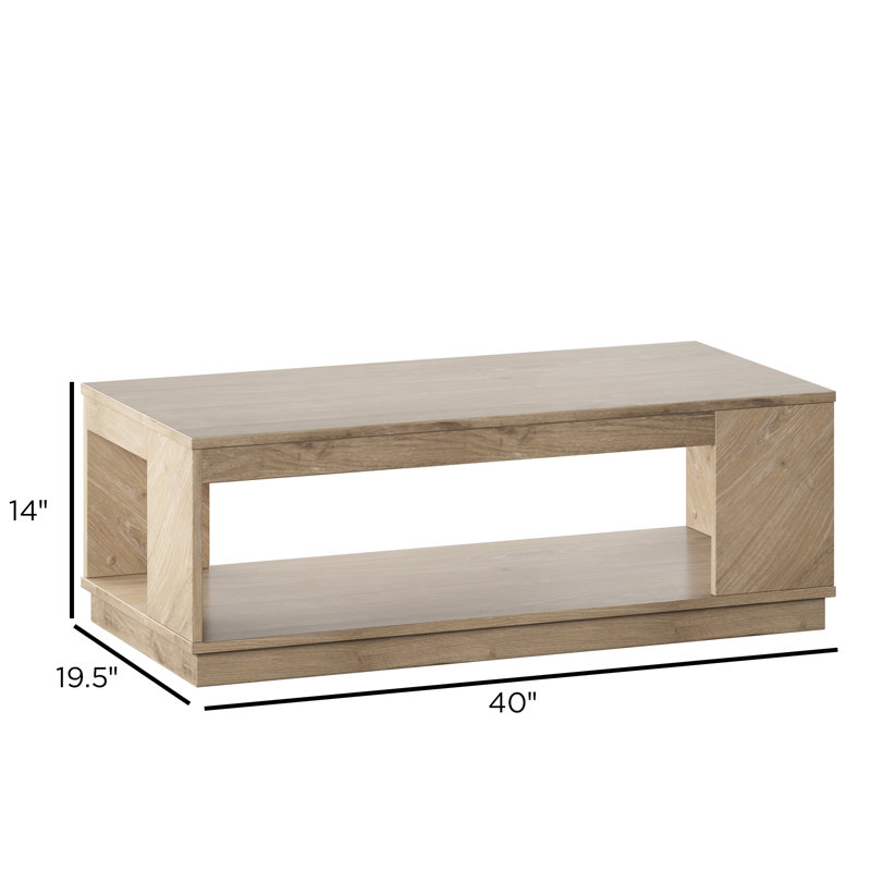 Roybal Coffee Table, Natural Oak
