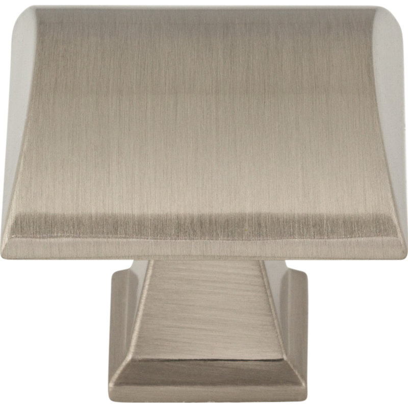 Roman Square Knob, Satin Nickel