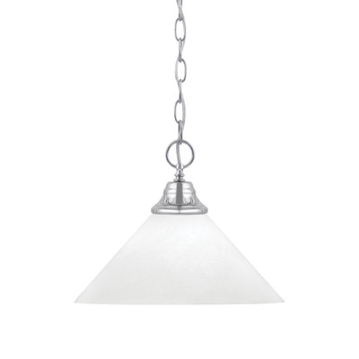 Luminaire suspendu à chaîne avec verre Aeronwen
