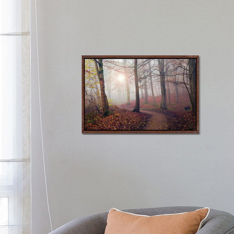 Autumn Sun by Leif Londal - Floater Frame Print on Canvas