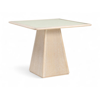  Plateau en verre et table en bois Burkett