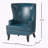 Brookport Faux Leather Armchair-1754773891