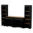 Modular TV Stand Set, Entertainment Center With Storage Cabinet For Tvs Up To 70", Black