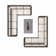 Ensemble de canapé modulaire 5 pièces avec coussins