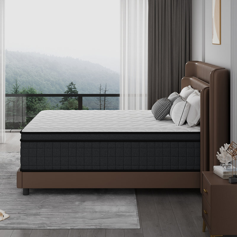Wayfair Sleep 10''/12'' Medium Pocket Spring Hybrid Mattress with CertiPUR-US, Twin, 12"