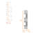 Modern White Wood Floating Shelf With 4 Sections Space 4-Shelf For Garage Storage