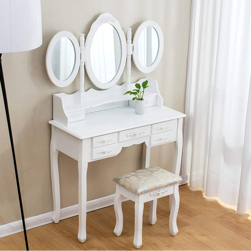 Conaway Dressing Table with Mirror
