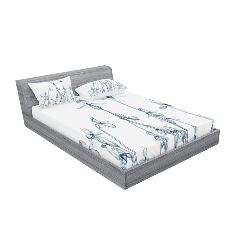 Microfiber Sheet Set, Full Sheet Set with Fitted Sheet